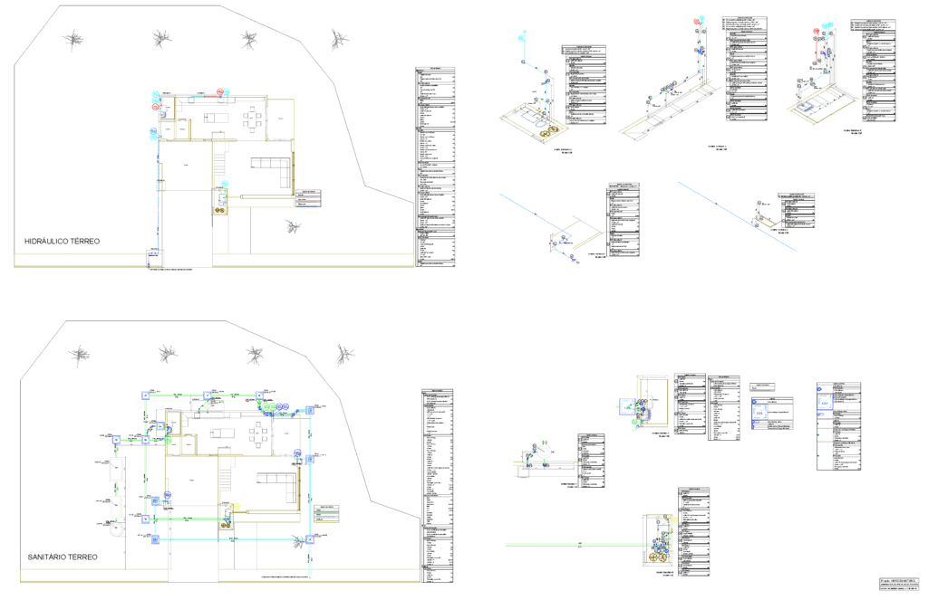 PROJETO RESIDENCIAL - Hidrosanitário: Térreo