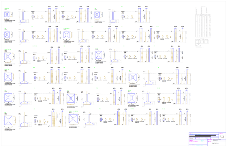 PROJETO RESIDENCIAL - Projeto Estrutural - Sapatas